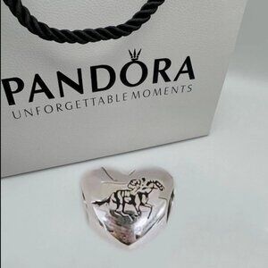 Pandora Saratoga NY Travel Charm Racing Race Horse Bead Charm Pendant S925 ALE